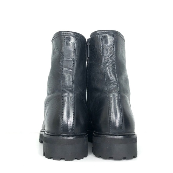 Thursday Black Combat Ankle Lace Up Lug Sole Boots Women’s 8 Shoes - Picture 8 of 13